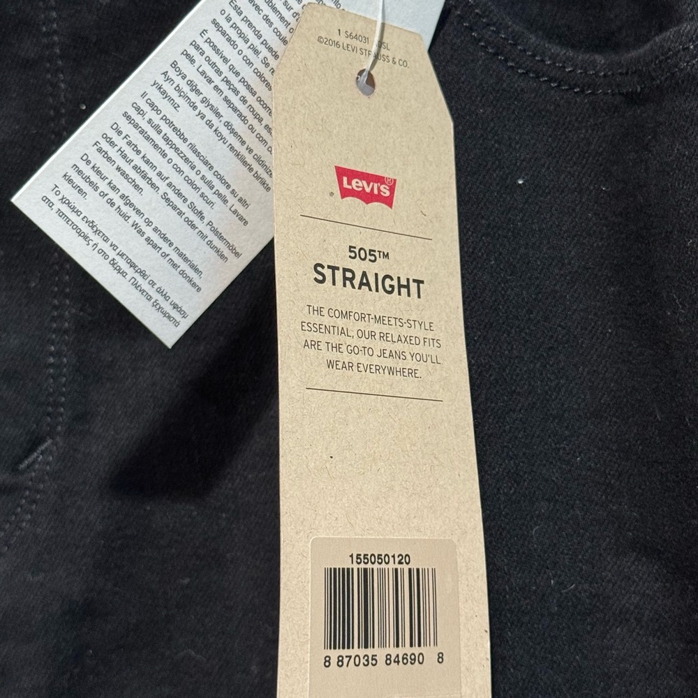 Levi's Men's Slim‎ Black Jeans size 34 - Picture 4 of 11